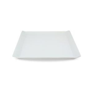 Producto En Liquidación:Plato Porcelana Rectangular De 12 Pulg Marca Isabella